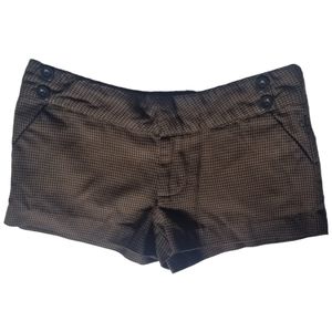 Ezekiel Houndstooth Women's Brown & Black Classic Stlye Shorts Size 1